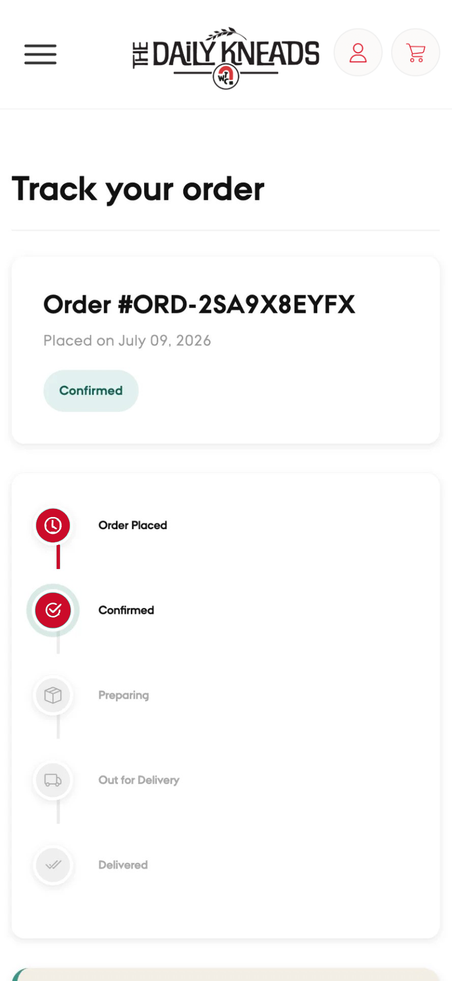 Live tracking